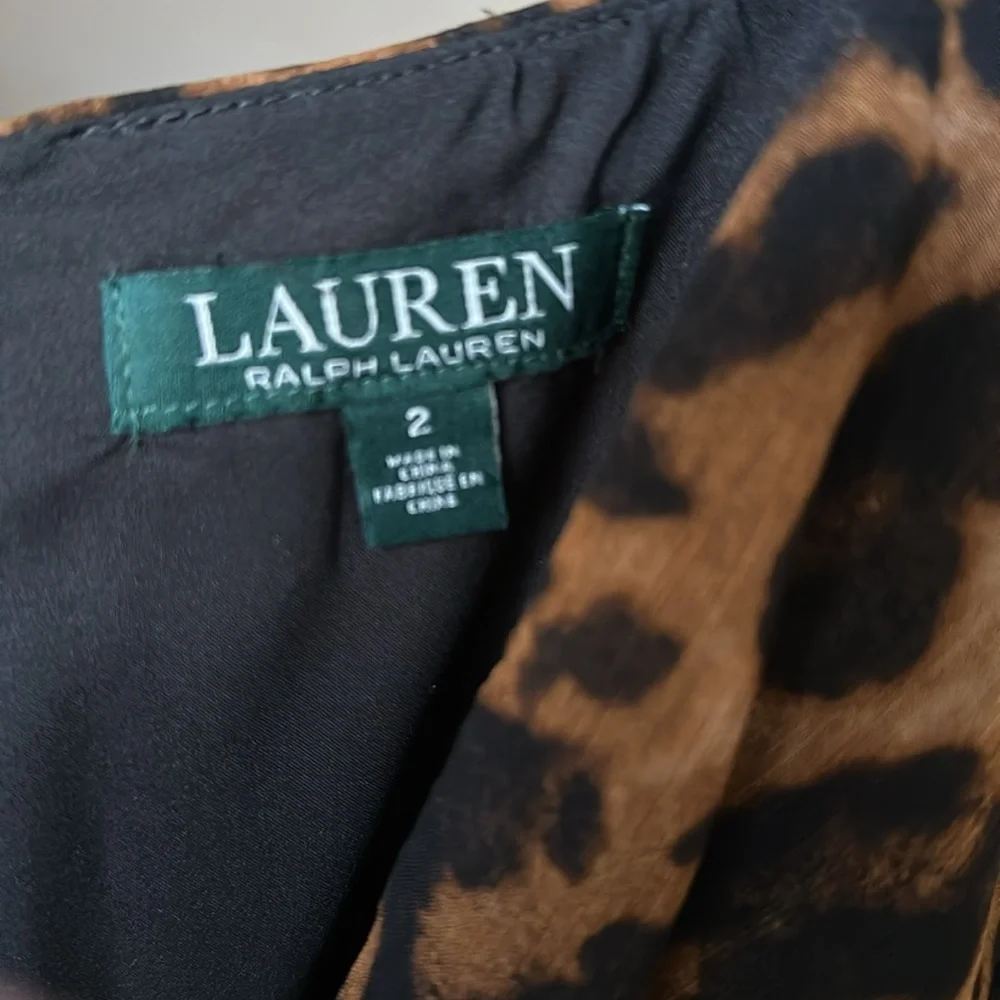 NWOT Ralph Lauren Leopard Dress (lined) - Picture 6 of 10